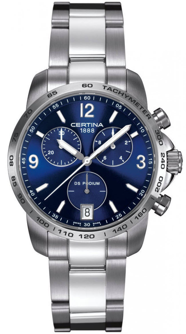 Certina Watch DS Podium Chrono Quartz - Blue