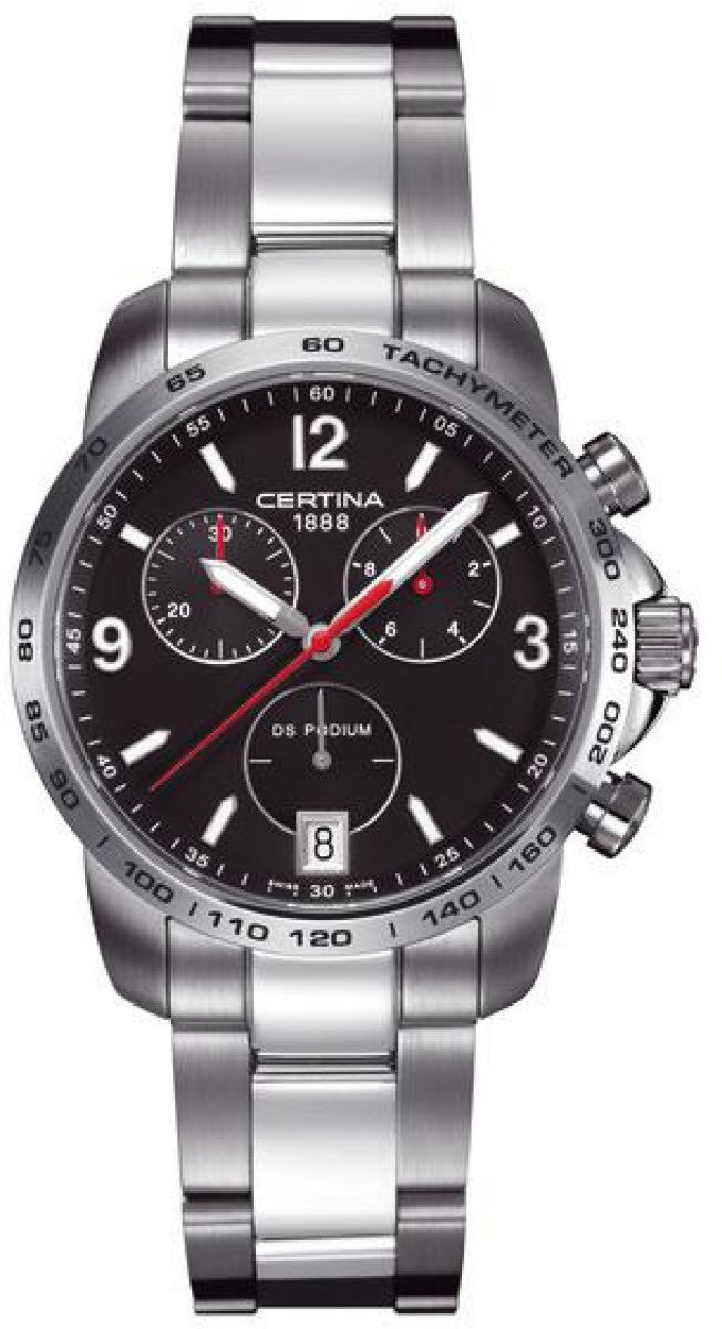 Certina Watch DS Podium Chrono Quartz - Black