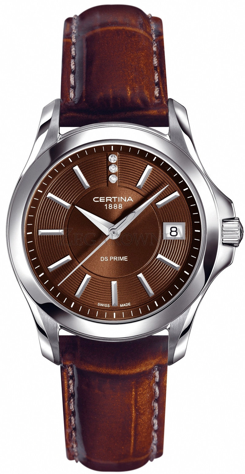 Certina Watch DS Prime Lady Round Quartz - Brown