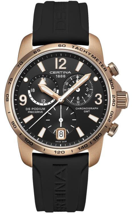 Certina Watch DS Podium GMT Lightweight - Black