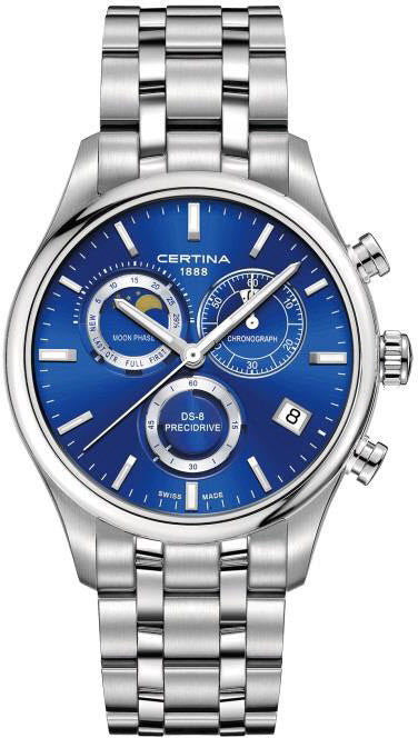 Certina Watch DS-8 Chrono Moon Phase - Blue