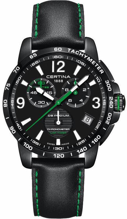 Certina Watch DS Podium Chrono Lap Timer - Black