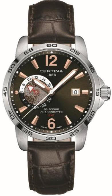 Certina Watch DS Podium GMT - Brown