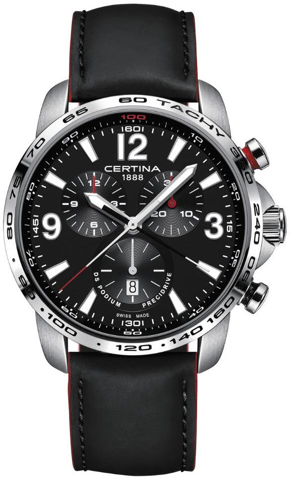 Certina Watch DS Podium Chronograph - Black