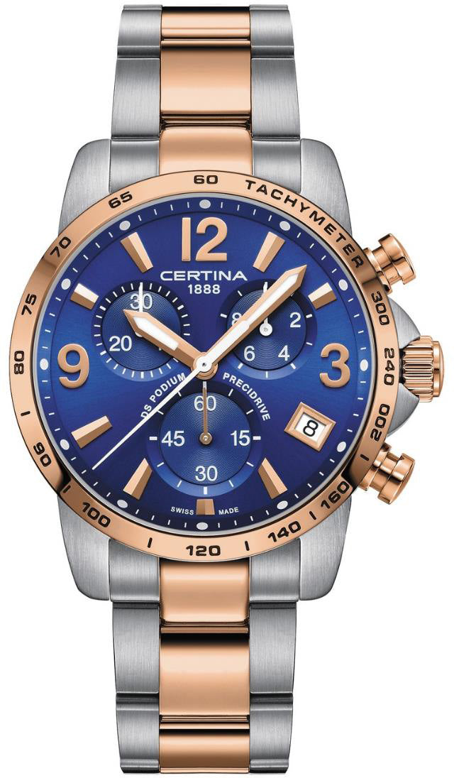 Certina Watch DS Podium Chronograph - Blue