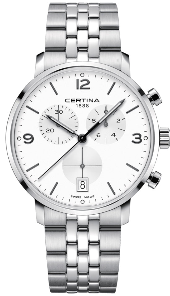 Certina Watch DS Caimano Chronograph - Silver