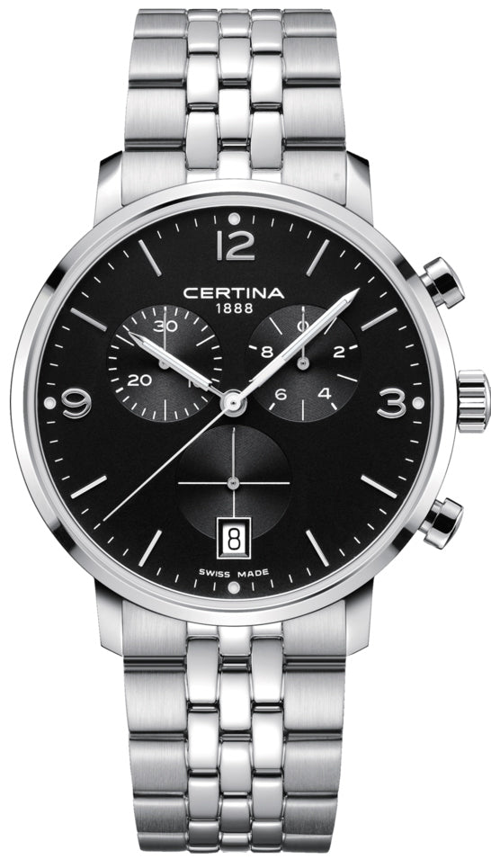 Certina Watch DS Caimano Chronograph - Black