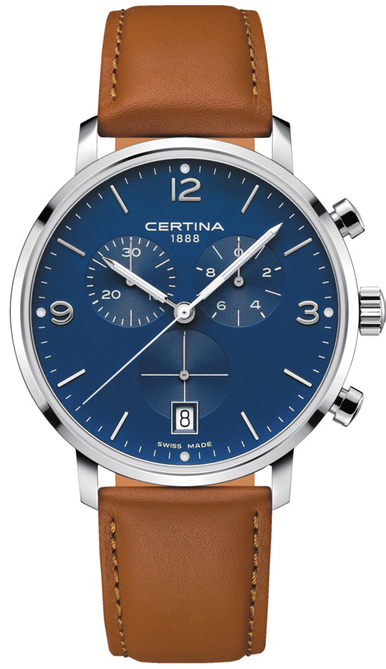 Certina Watch DS Caimano Chronograph - Blue