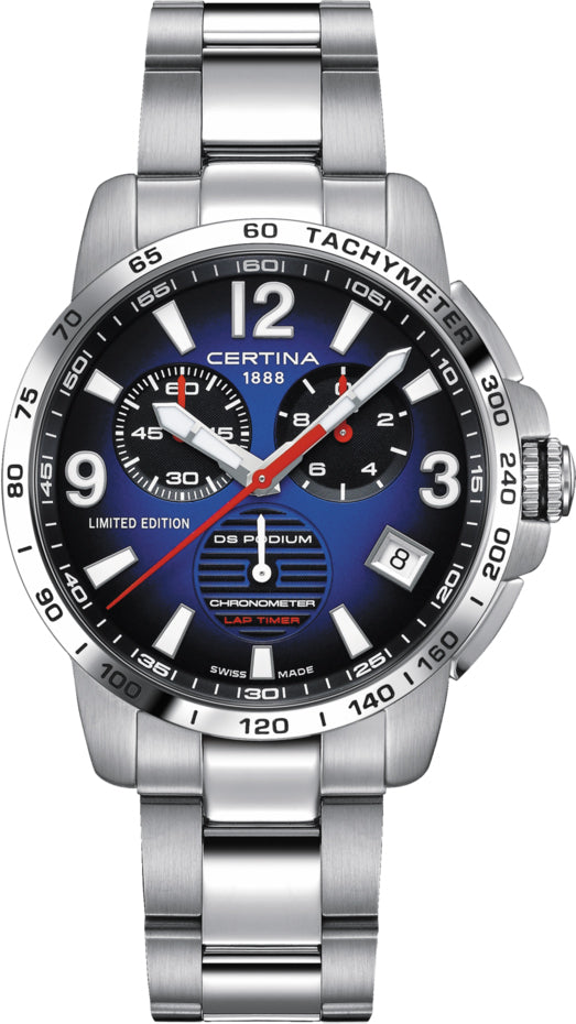 Certina Watch DS Podium Lap Timer Limited Edition - Black