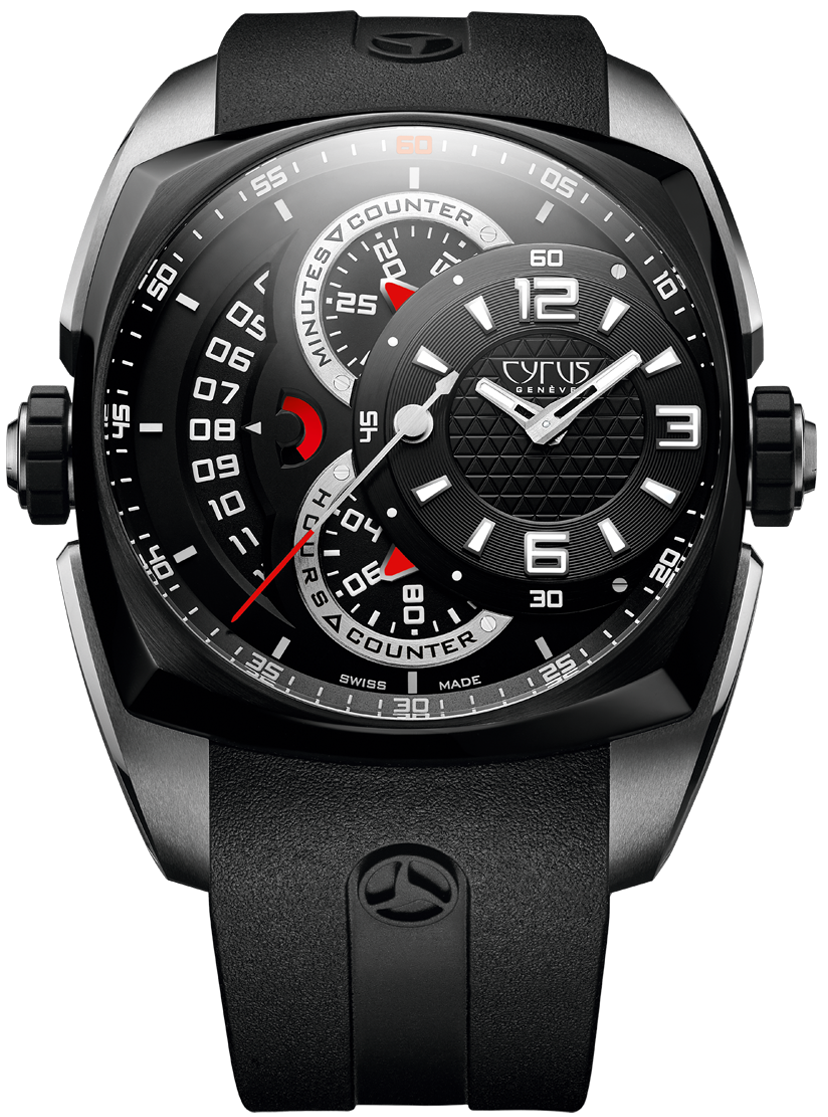 Cyrus Watch Klepcys Chronograph Steel & Black DLC Limited Edition - Black