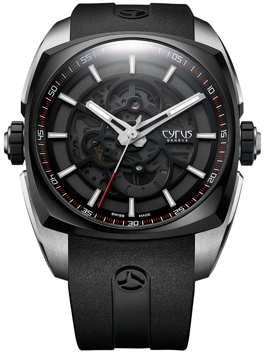 Cyrus Watch Klepcys Solo Tempo Steel & Black DLC Steel Limited Edition - Black