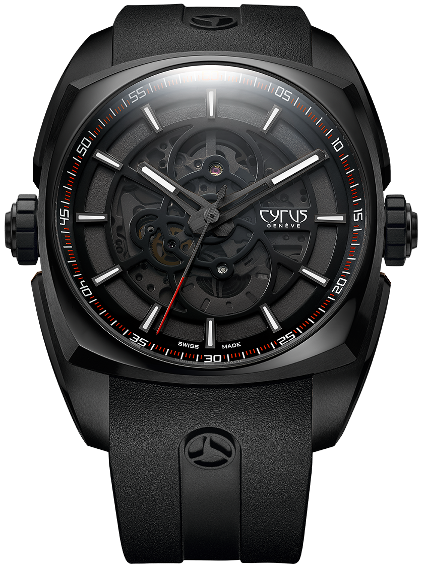 Cyrus Watch Klepcys Solo Tempo Black DLC Steel Limited Edition - Black