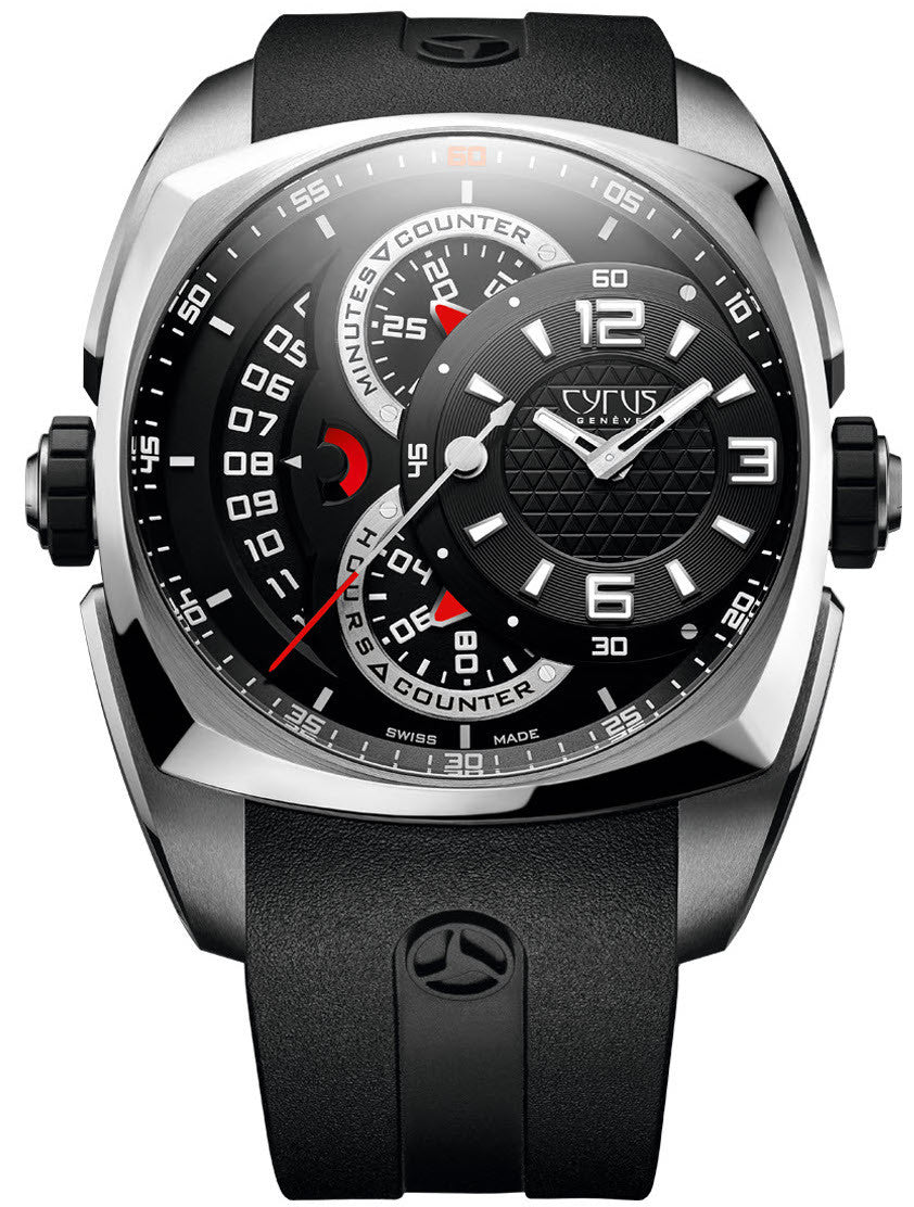 Cyrus Watch Klepcys Chronograph Titanium Steel Limited Edition - Black