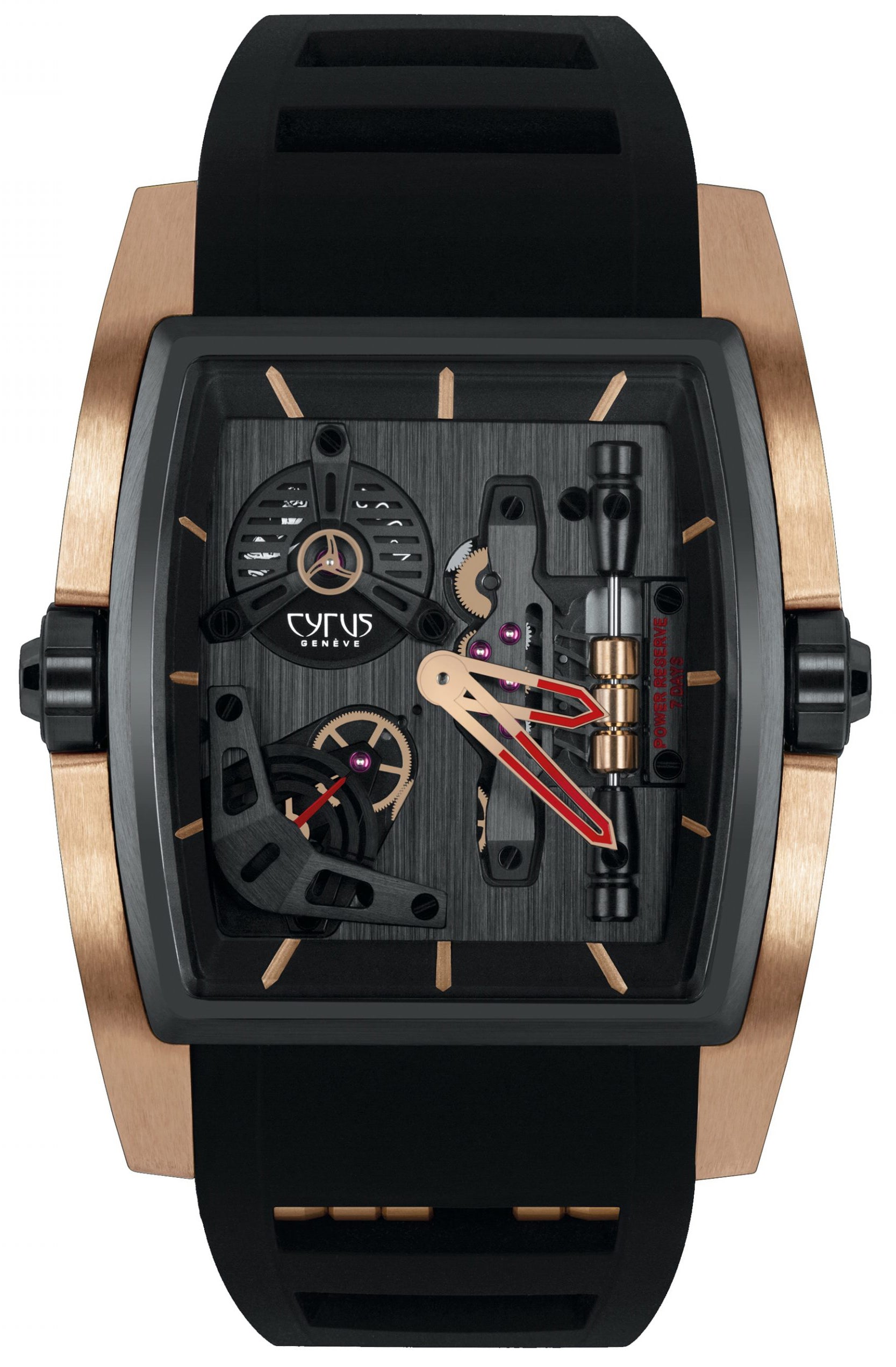 Cyrus Watch Kambys Black DLC Titanium Rose Gold Limited Edition - Black