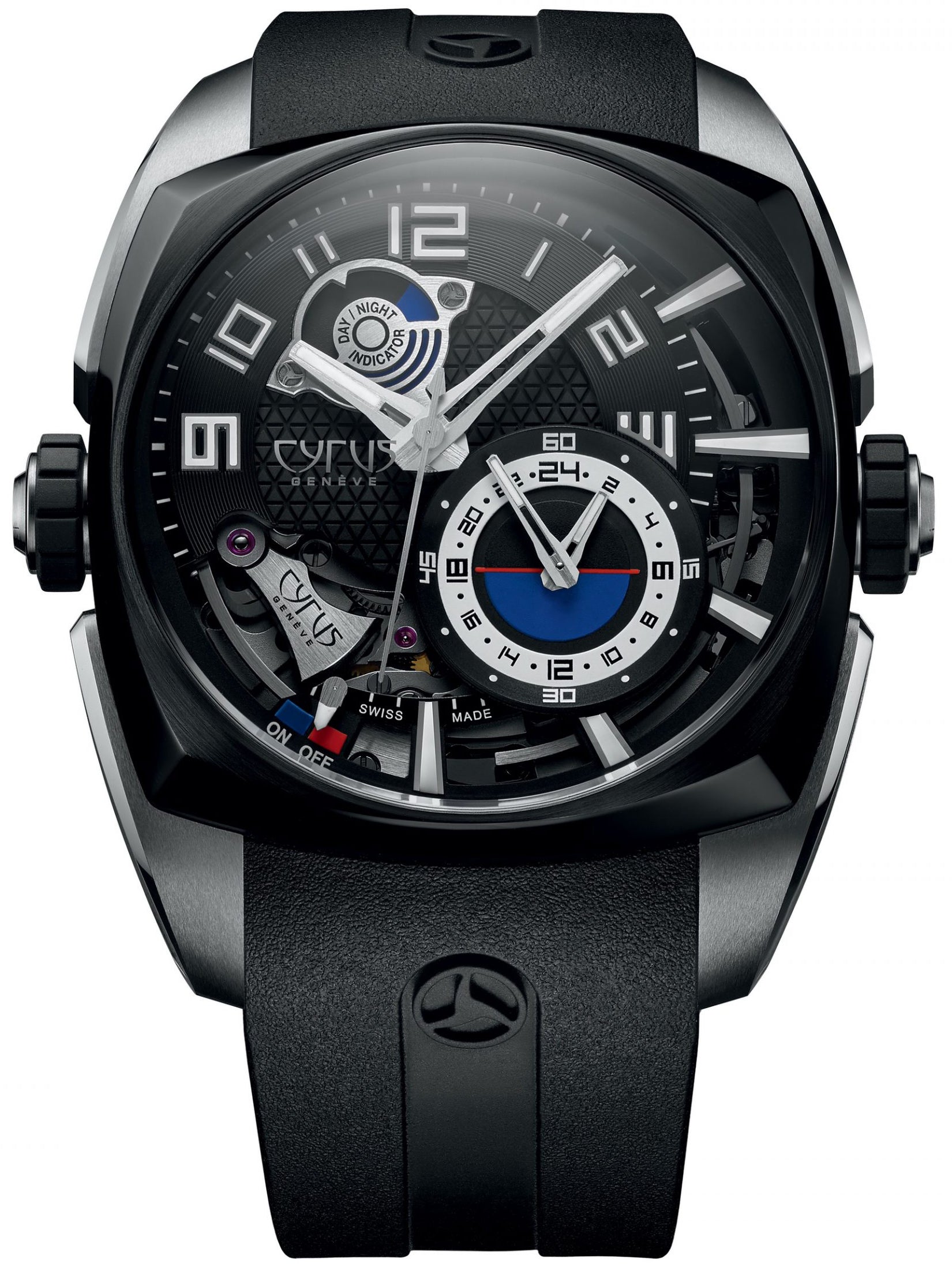 Cyrus Watch Klepcys Alarm Steel Black DLC Titanium Limited Edition - Black