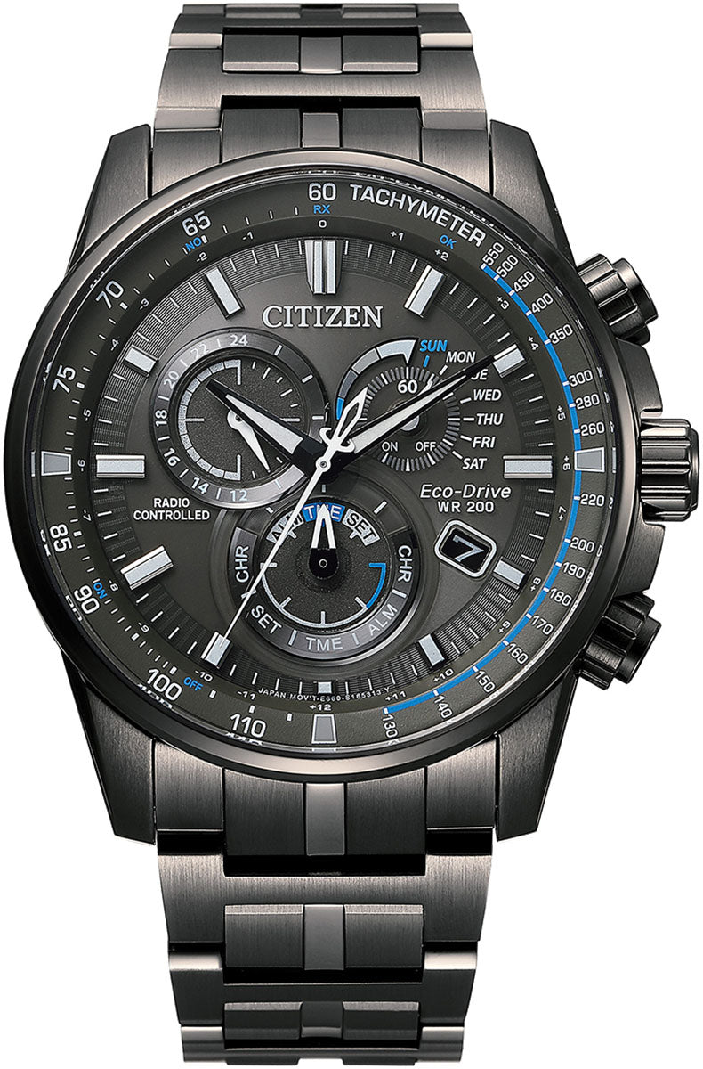 Citizen Watch Promaster Perpetual Chrono A-T Eco Drive Mens - Grey