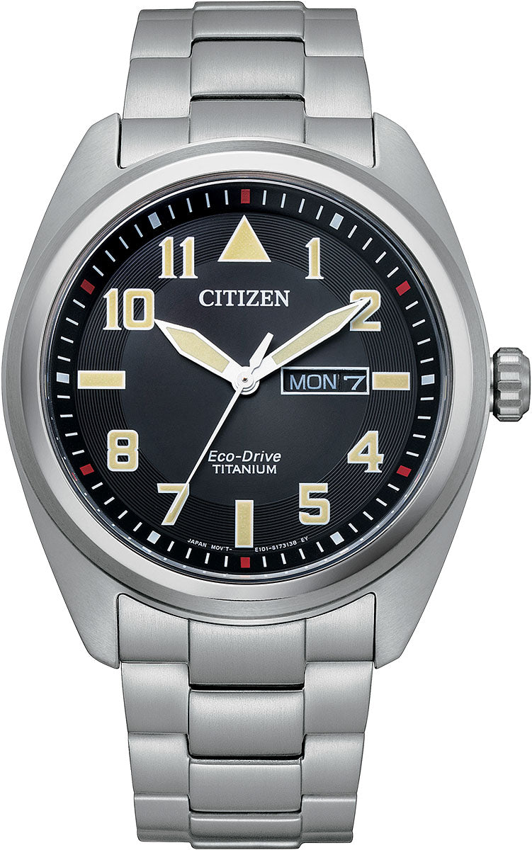Citizen Watch Super Titanium GMT Eco Drive Mens - Black