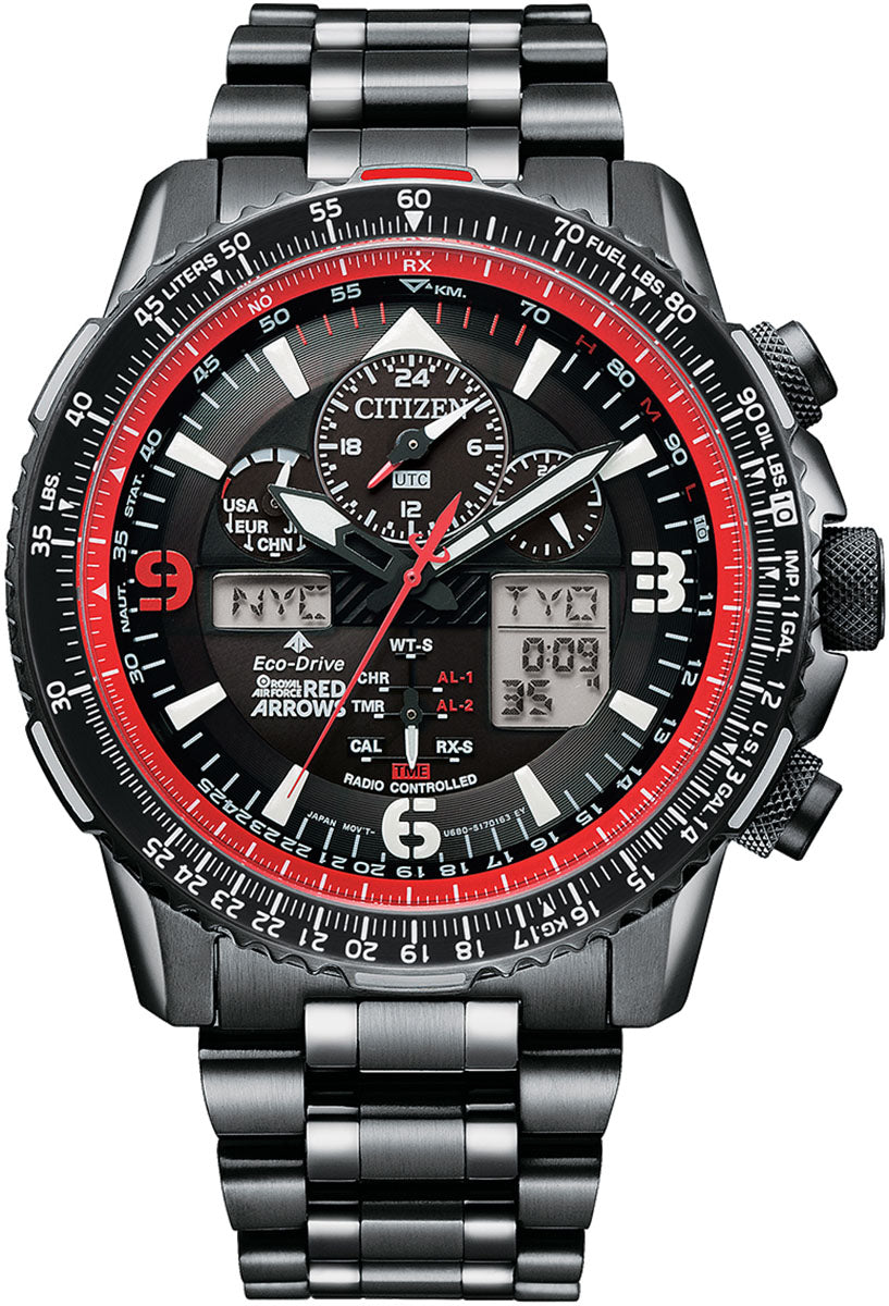 Citizen Watch Red Arrows Skyhawk A.T Eco Drive Limited Edition - Black