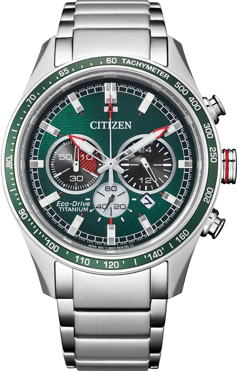 Citizen Watch Super Titanium Eco Drive Mens - Green