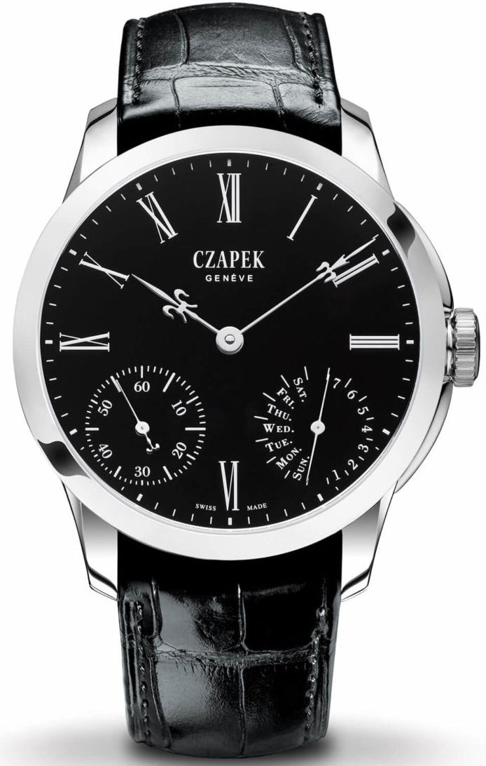Czapek Watch Quai Des Bergues Steel Black Enamel S Limited Edition