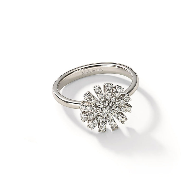 Damiani Margherita 18ct White Gold 0.36ct Diamond Ring - L (12)