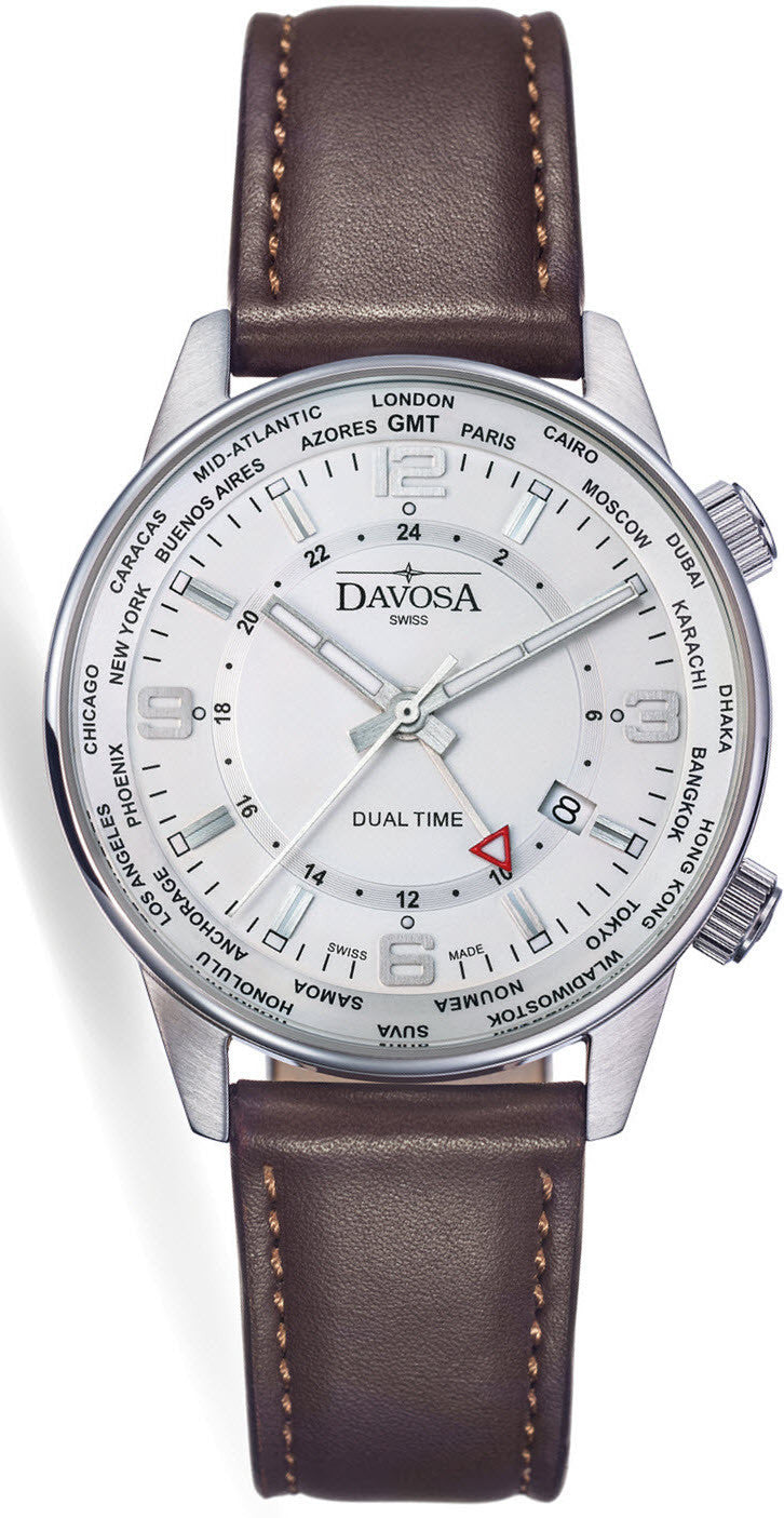 Davosa Watch Vireo Dual Time - White