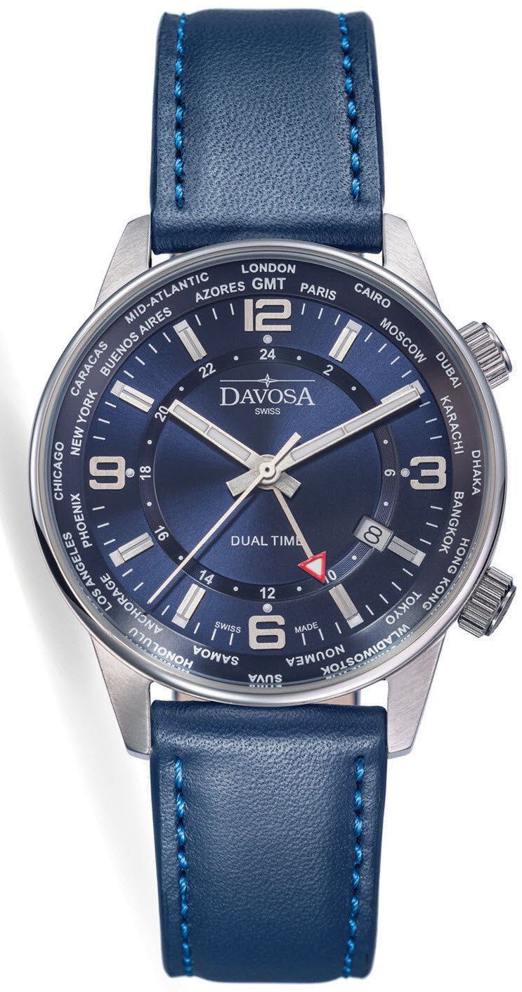Davosa Watch Vireo Dual Time - Blue