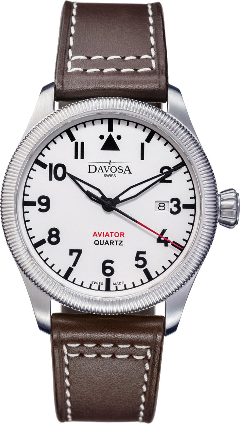Davosa Watch Aviator Quartz Silver - Silver