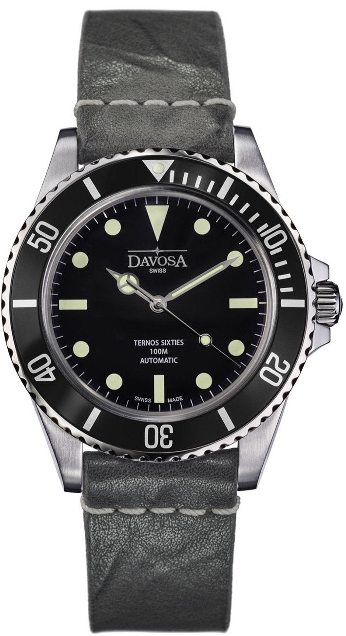 Davosa Watch Ternos Sixties Sapphire Crystal - Black