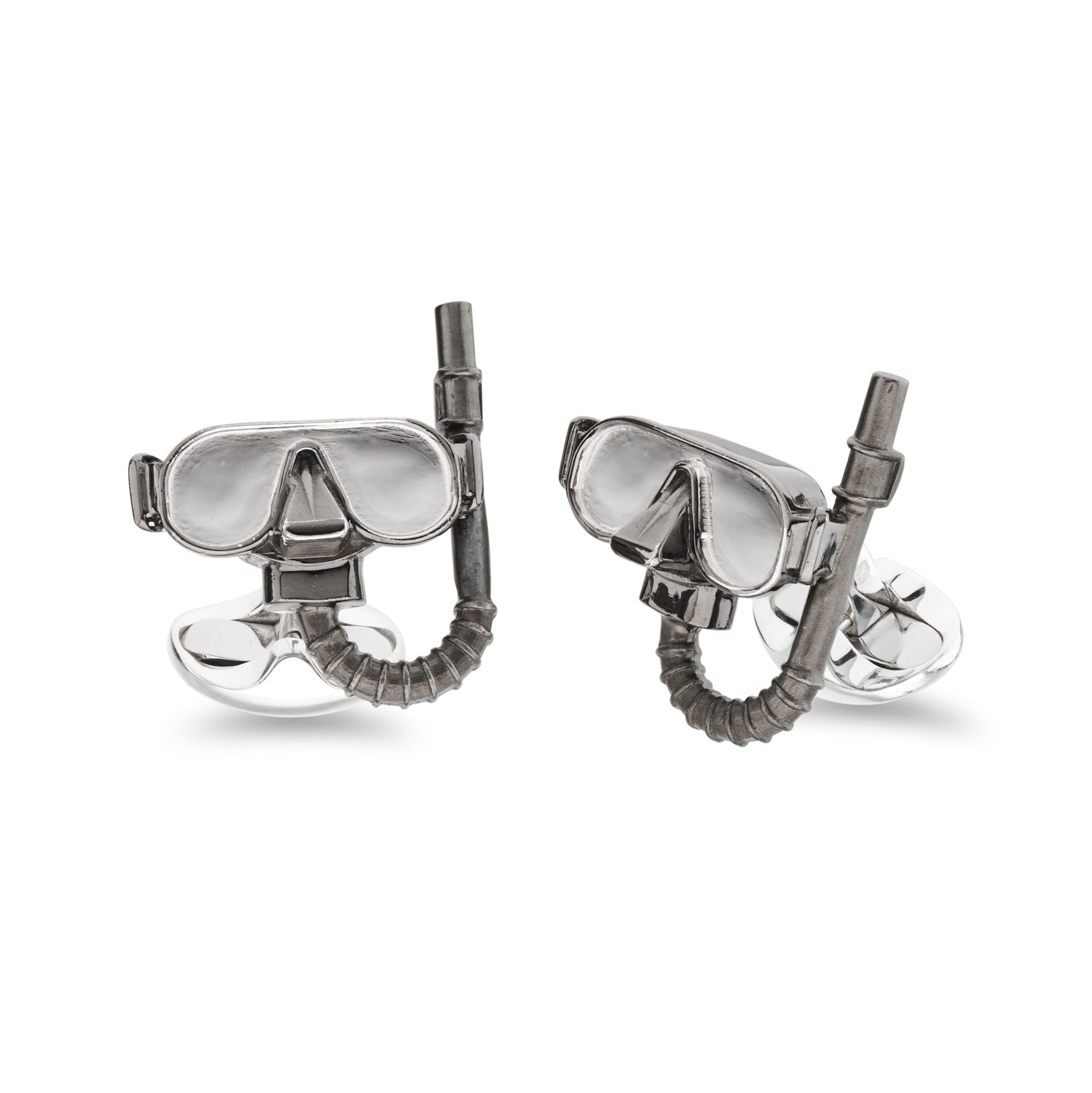 Deakin & Francis Sterling Silver Snorkel Cufflinks