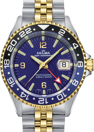 Delma Watch Santiago GMT Bi-Colour - Blue