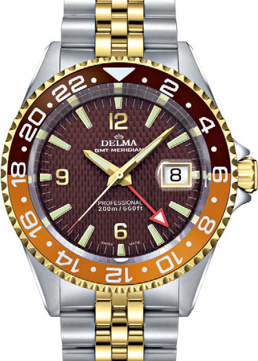 Delma Watch Santiago GMT Bi-Colour
