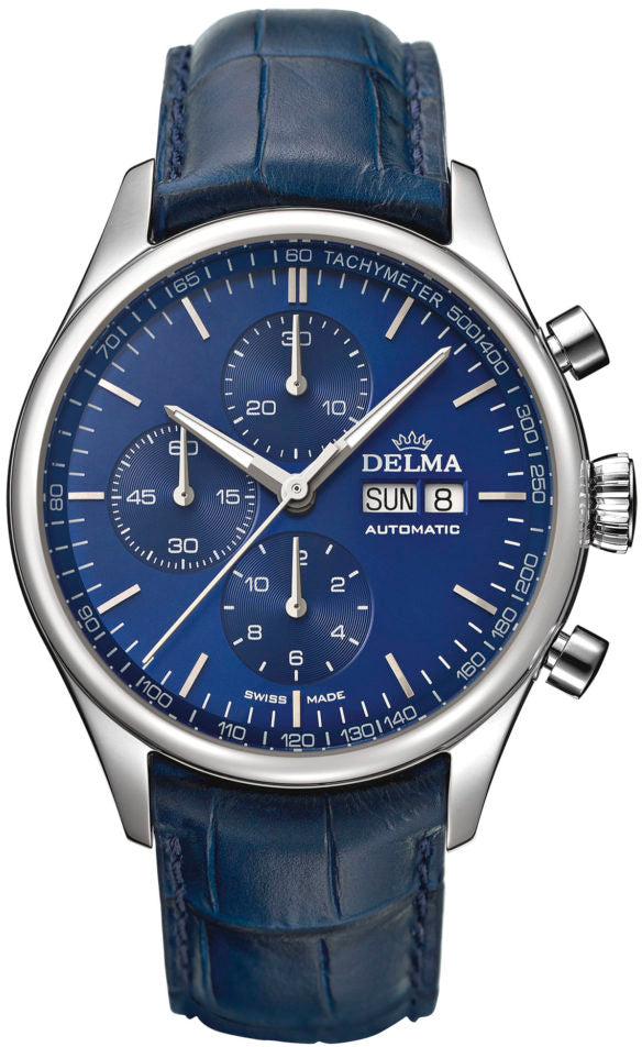 Delma Watch Heritage Chronograph - Blue