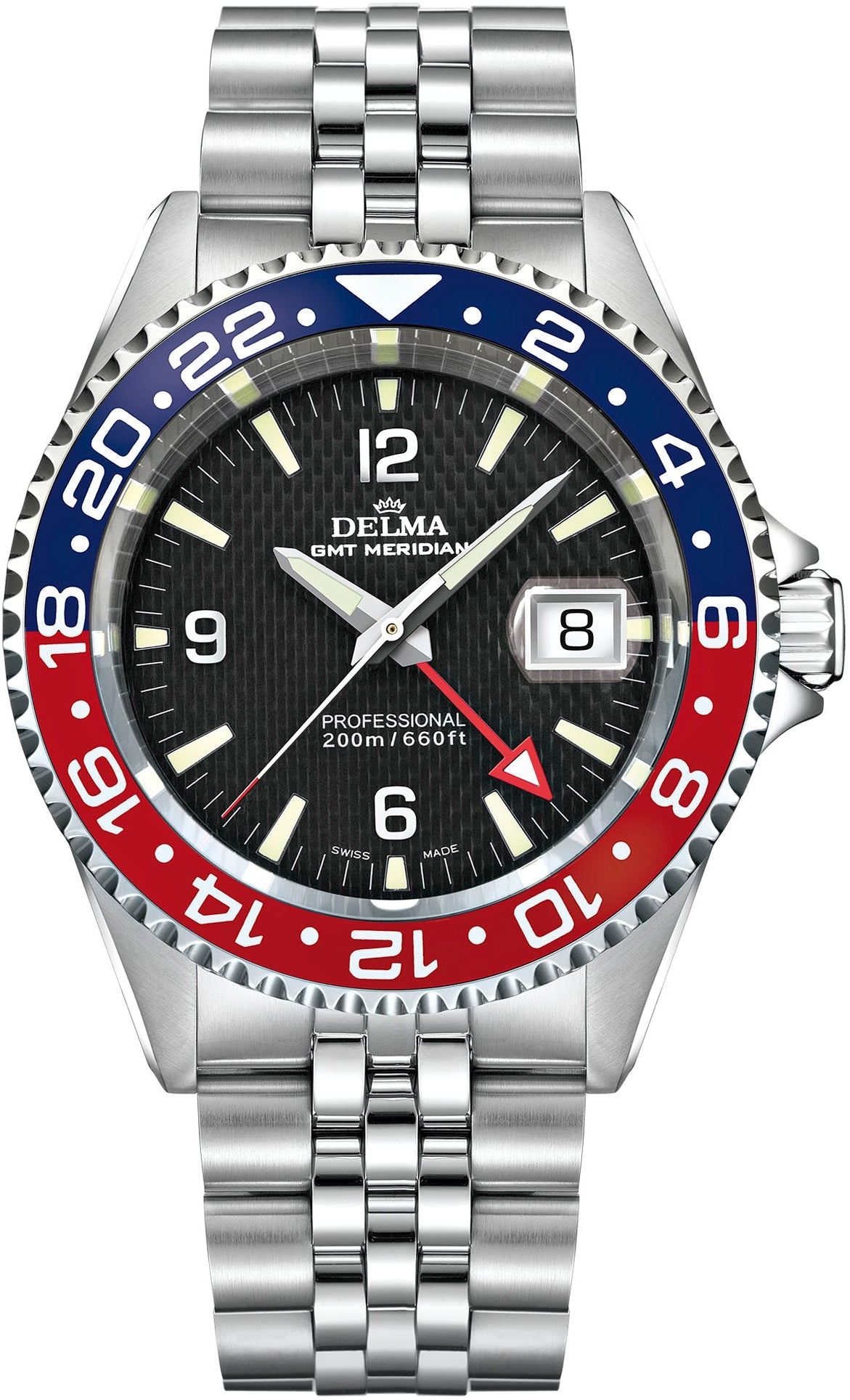 Delma Watch Santiago GMT Meridian - Black