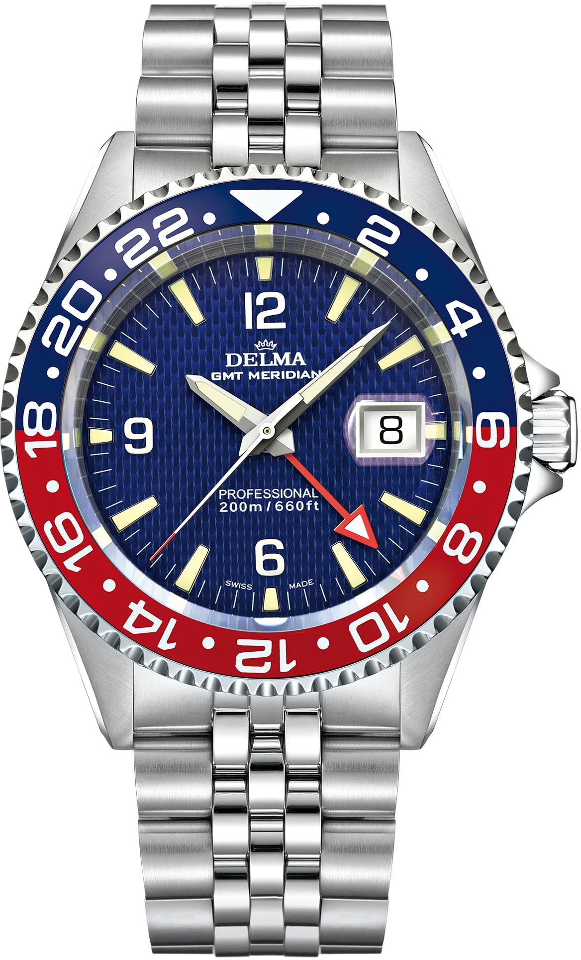 Delma Watch Santiago GMT Meridian - Blue