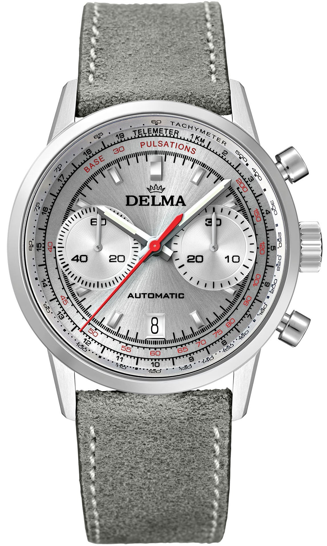 Delma Watch Continental Pulsometer Silver