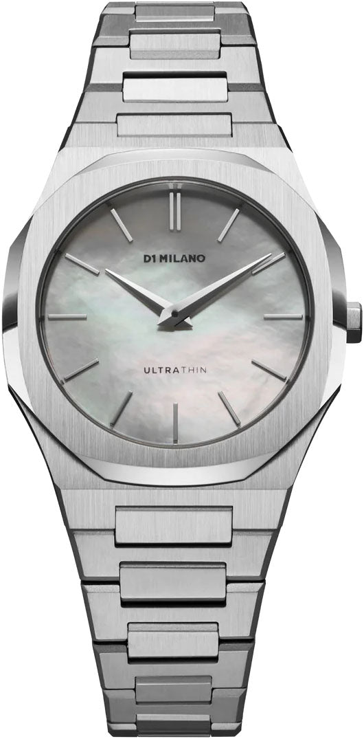 D1 Milano Watch Ultra Thin Pearl Silver