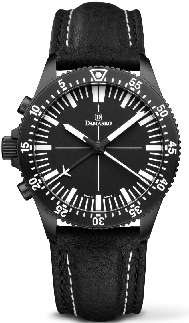 Damasko Watch DC80 LHV Black Leather Pin - Black