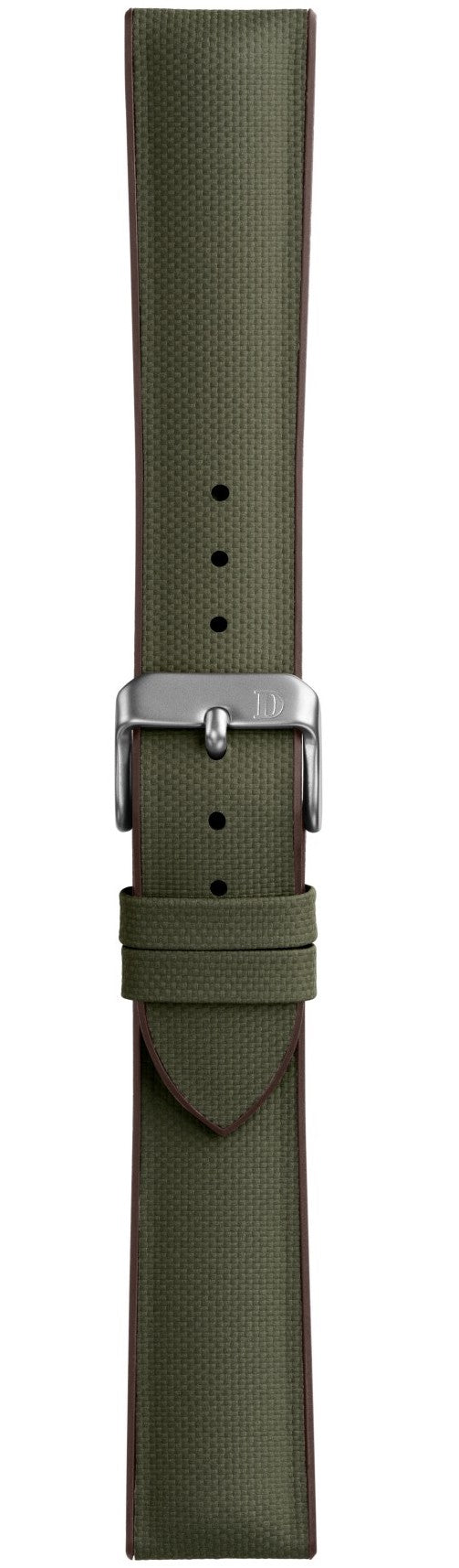 Damasko Strap Arne Green-Brown Rubber Matt 22mm - Green