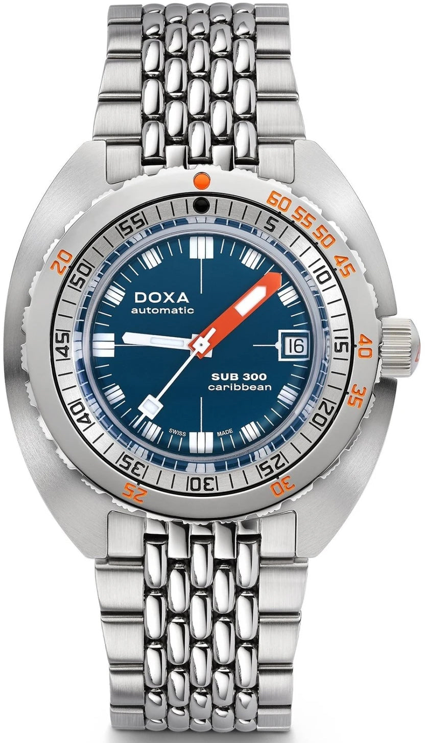 Doxa Watch SUB 300 COSC Caribbean Bracelet - Blue