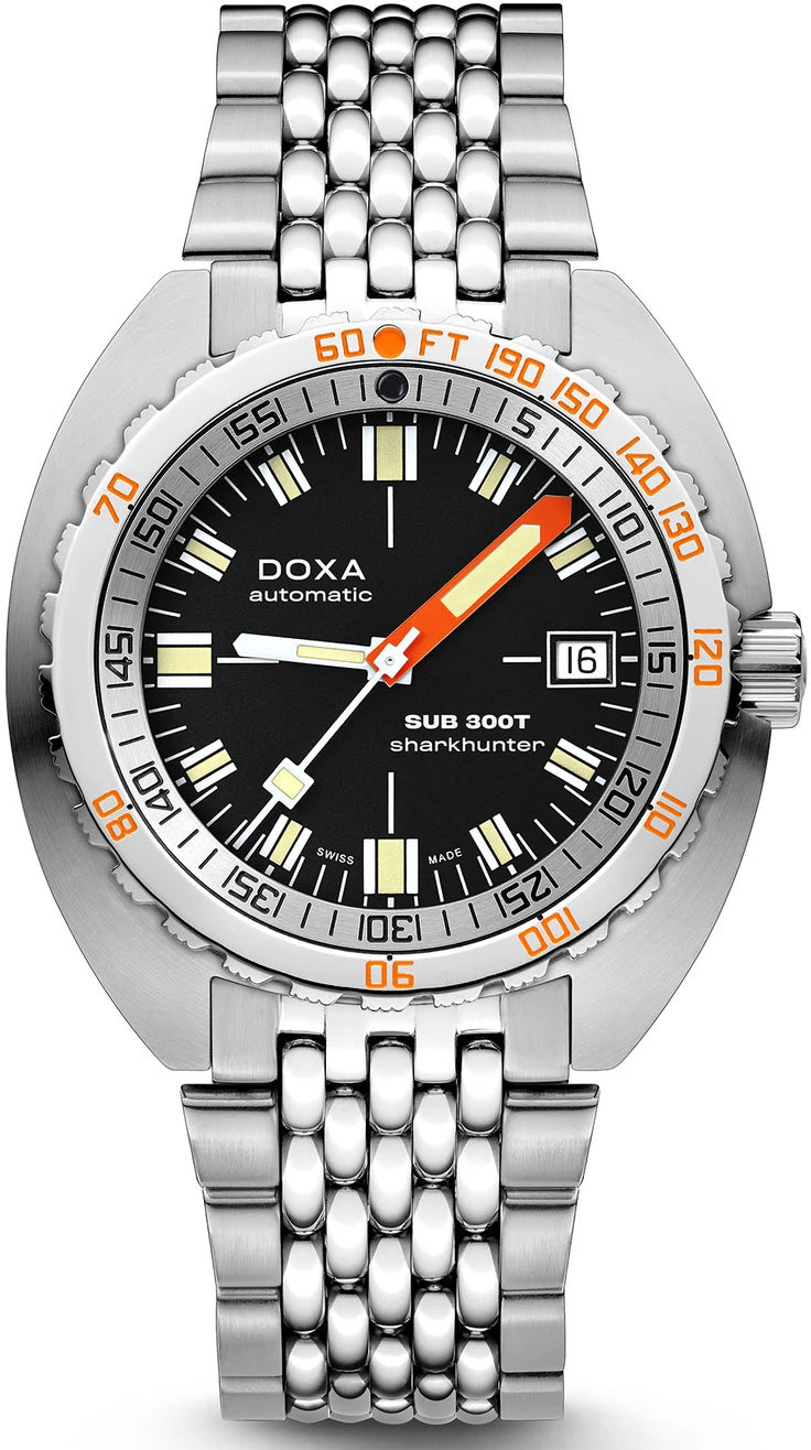 Doxa Watch SUB 300T Sharkhunter Bracelet - Black