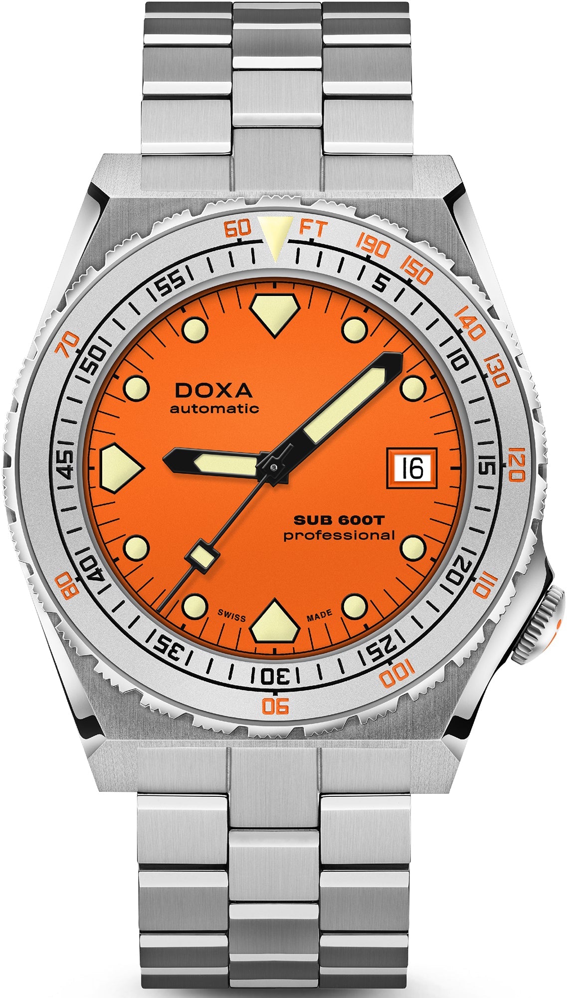 Doxa Watch SUB 600T Professional Bracelet - Orange