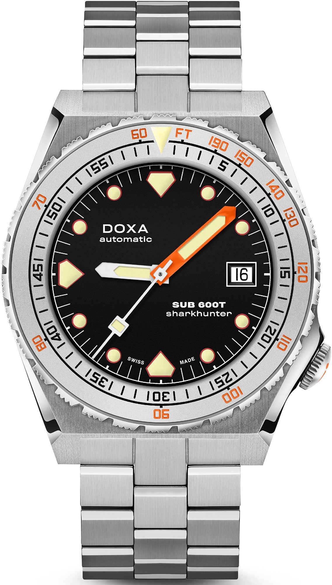 Doxa Watch SUB 600T Sharkhunter Bracelet - Black