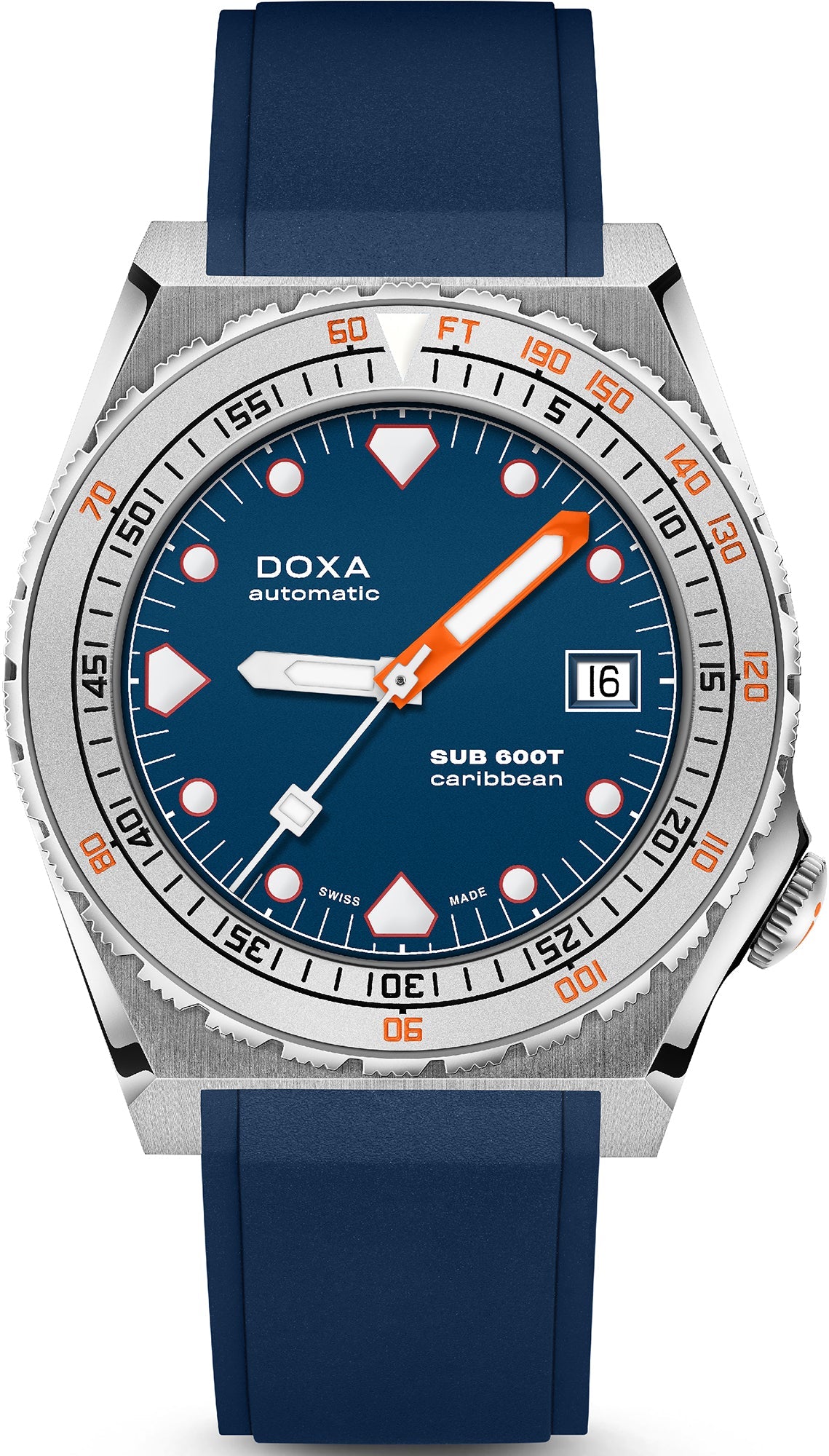 Doxa Watch SUB 600T Caribbean Rubber - Blue