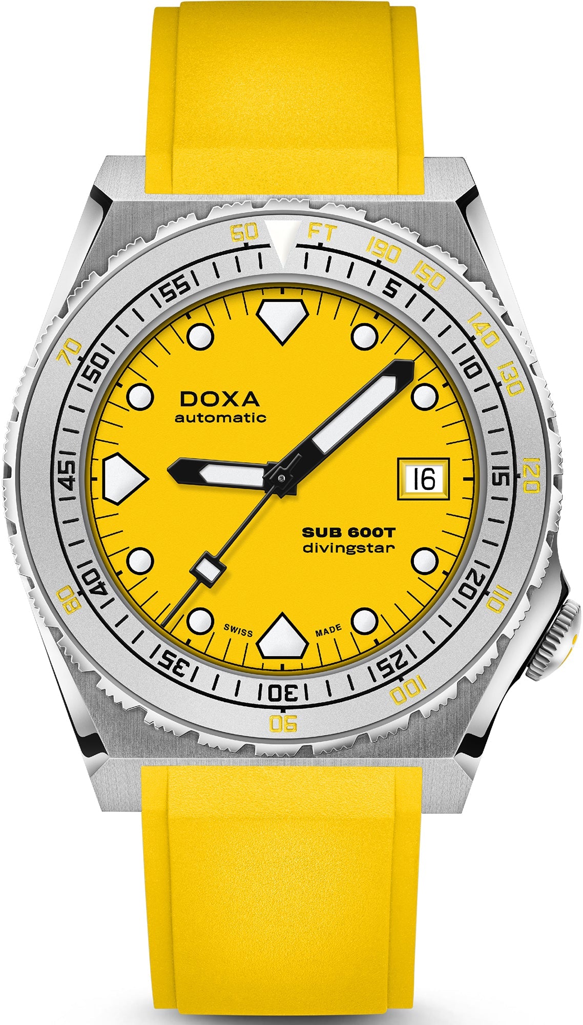 Doxa Watch SUB 600T Divingstar Rubber - Yellow