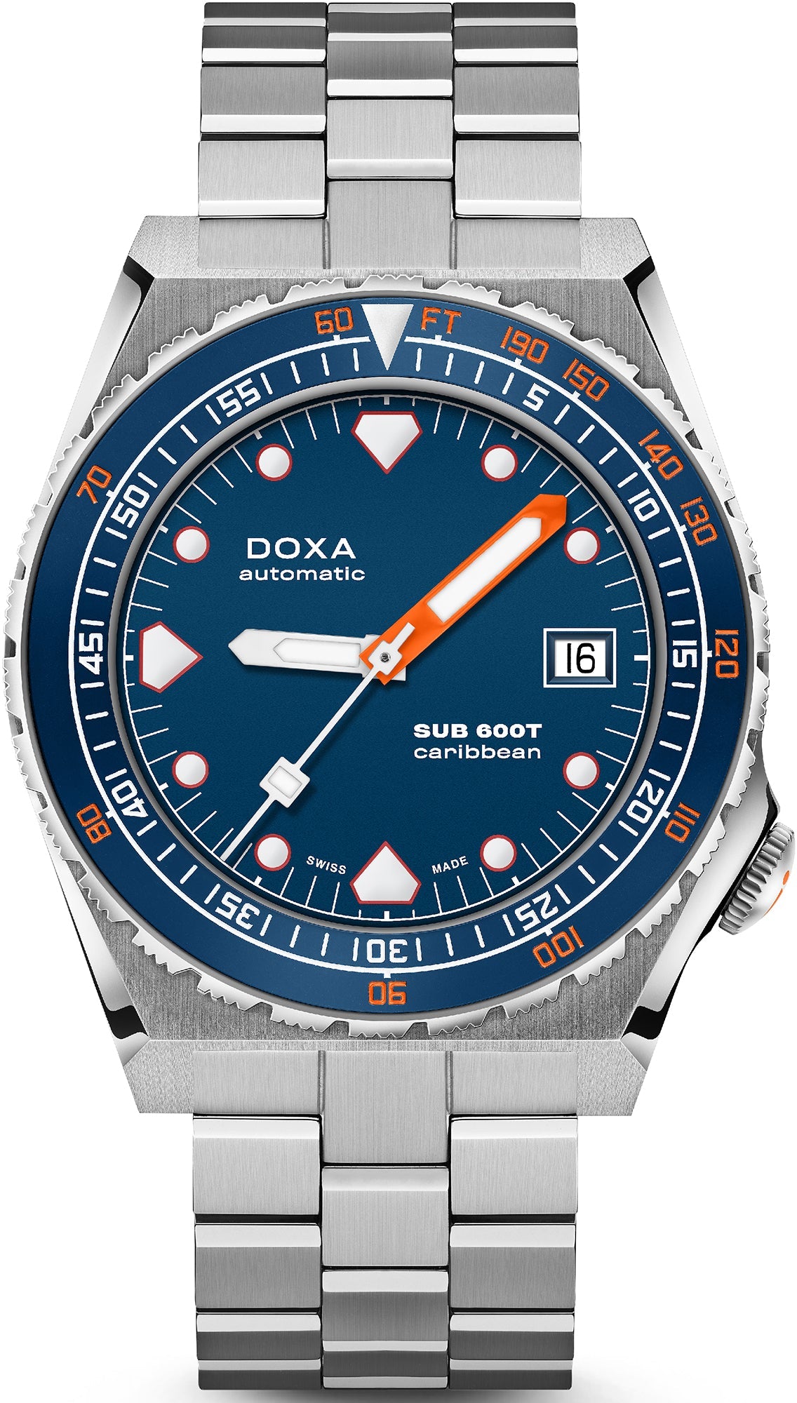 Doxa Watch SUB 600T Caribbean Bracelet - Blue