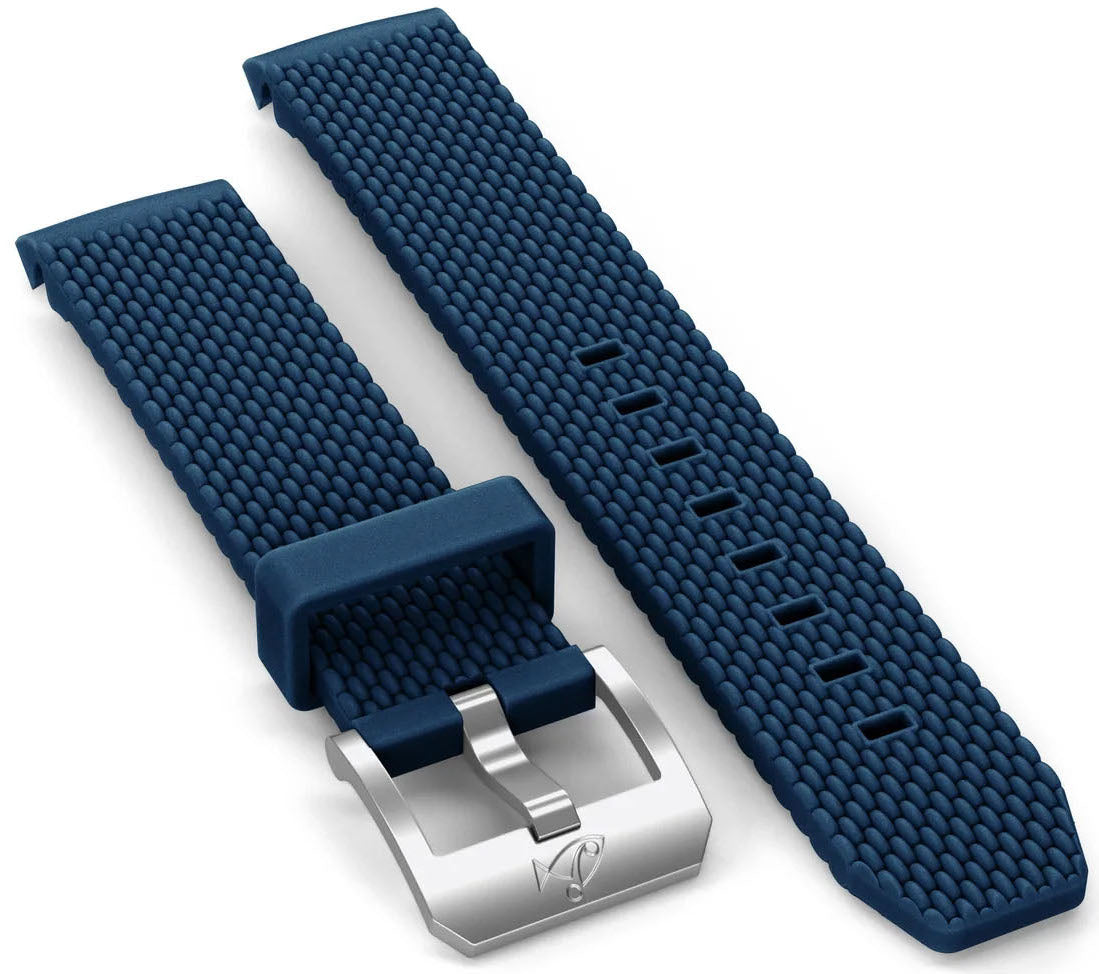 Doxa Strap SUB 200 C-GRAPH Rubber Navy Blue With Buckle - Blue