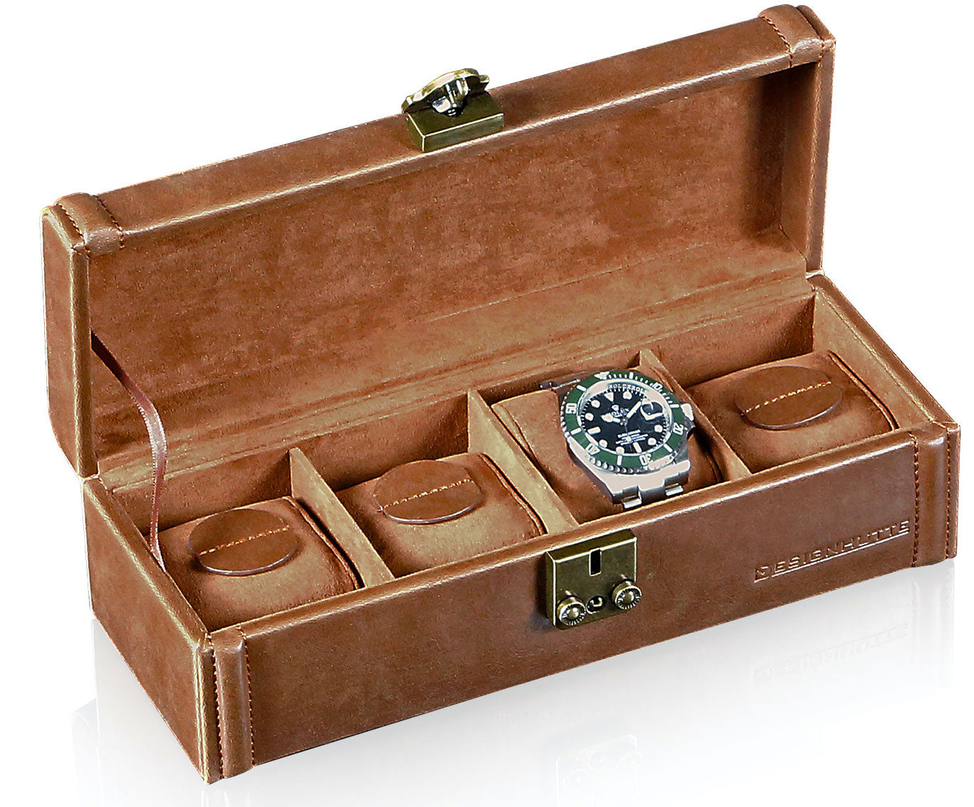 Designhuette Watch Box Camel 4 Brown - Black
