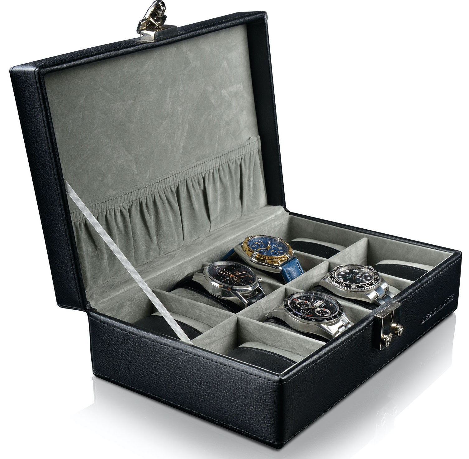 Designhuette Watch Box Solid 8 Black - Black