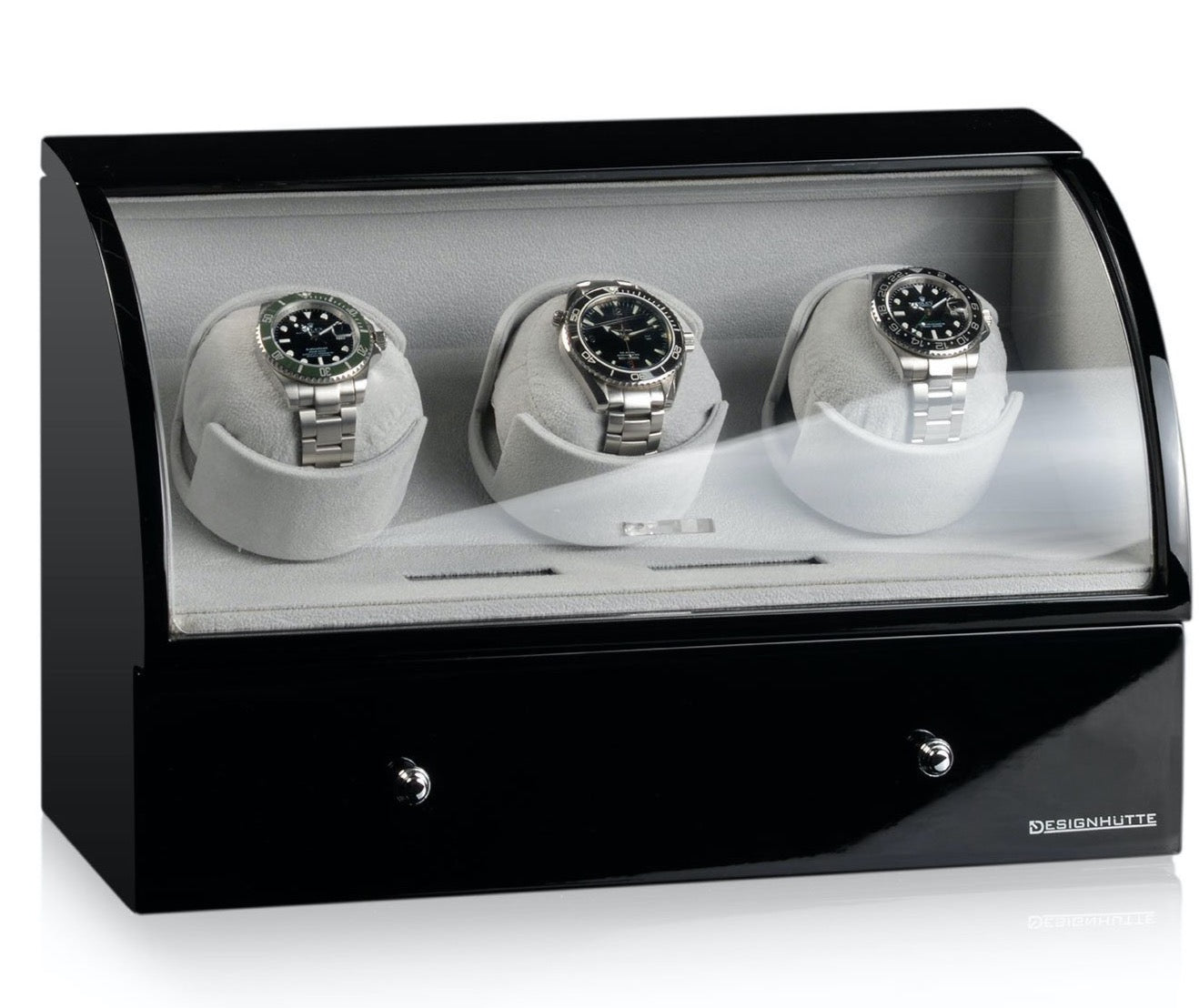 Designhuette Watch Winder Basel 3 Black - Black
